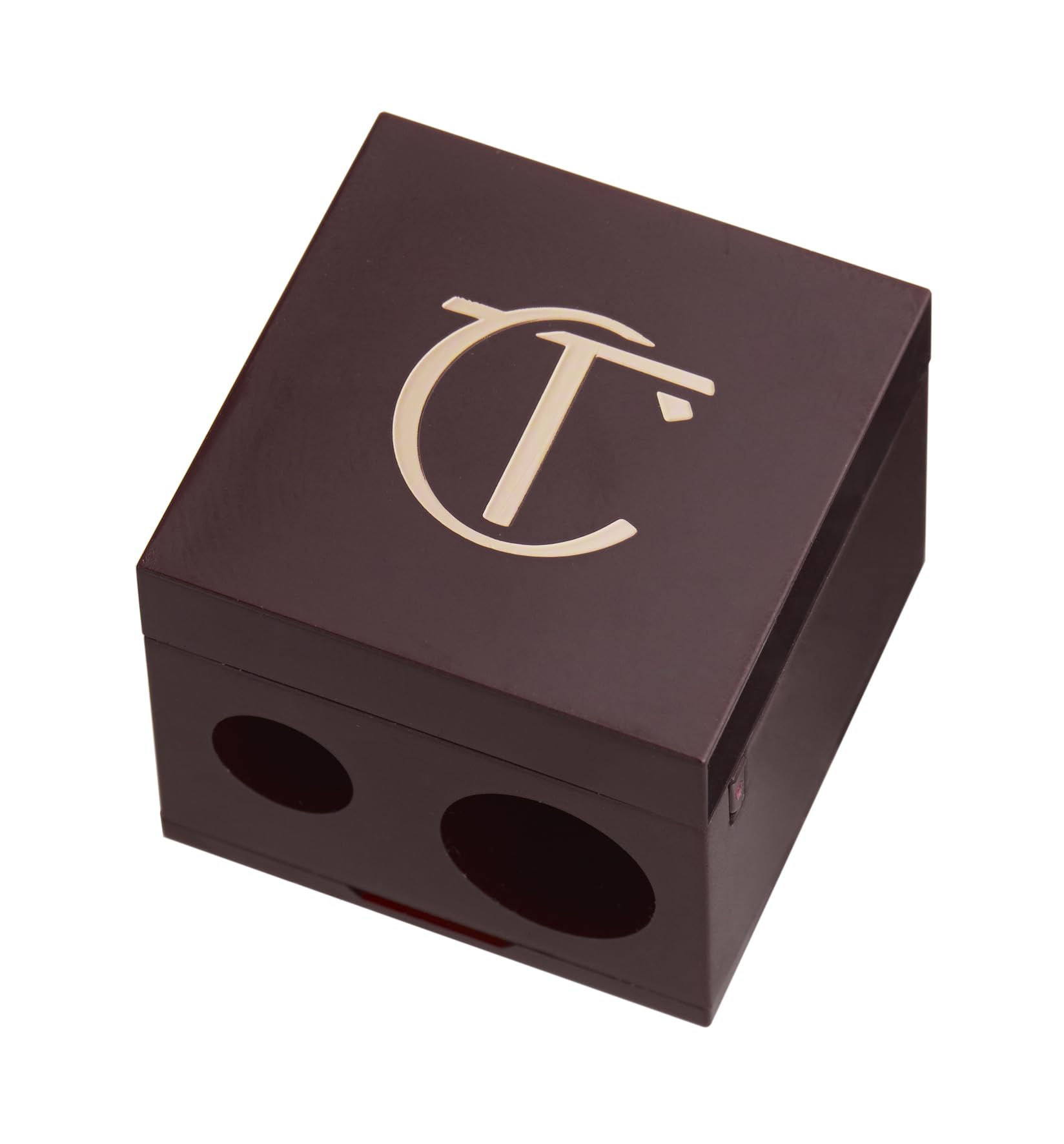Charlotte Tilbury Pencil Sharpener - Dual-Size Cosmetic Sharpener for Eyeliner Lip Liner Eyeshadow Pencils - Fits Color Chameleon
