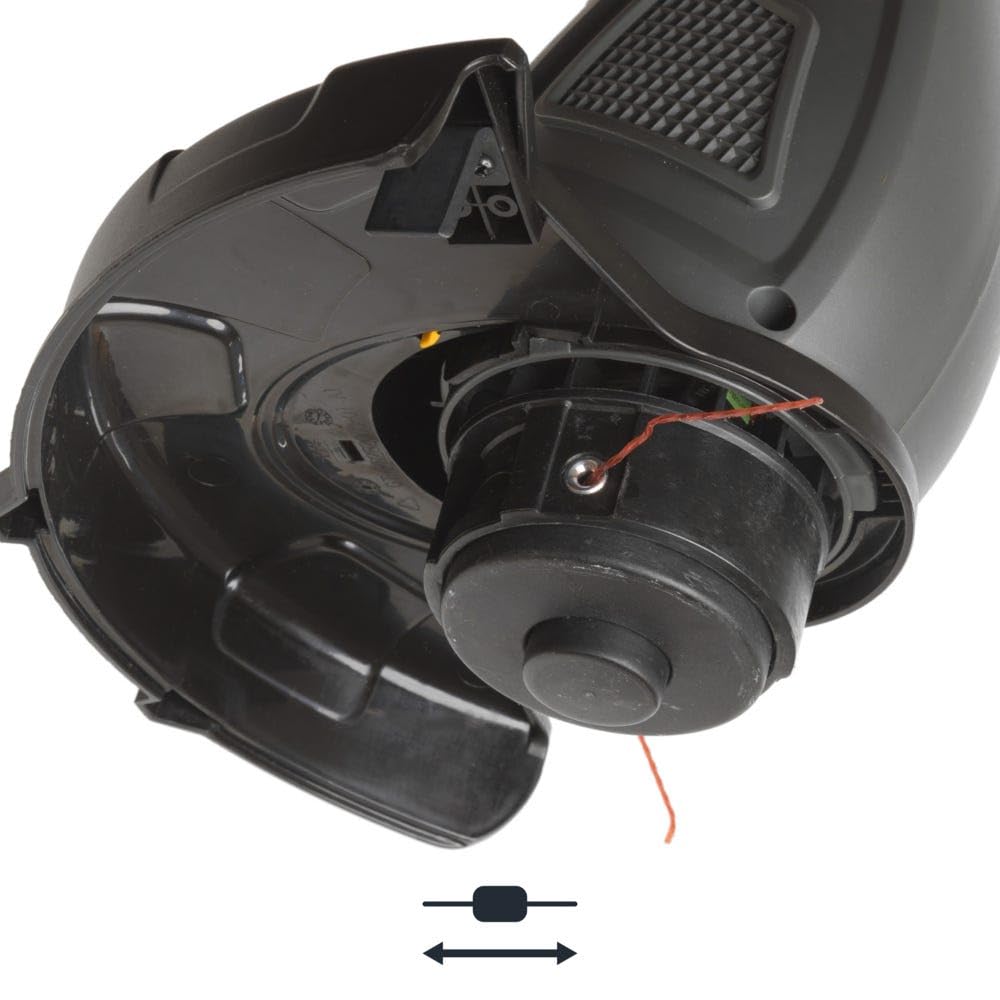 STIGA Cortabordes eléctrico GT 104c – Motor de 350 W, Ancho de Corte 24 cm, Cabezal Tap&Go de Doble Hilo