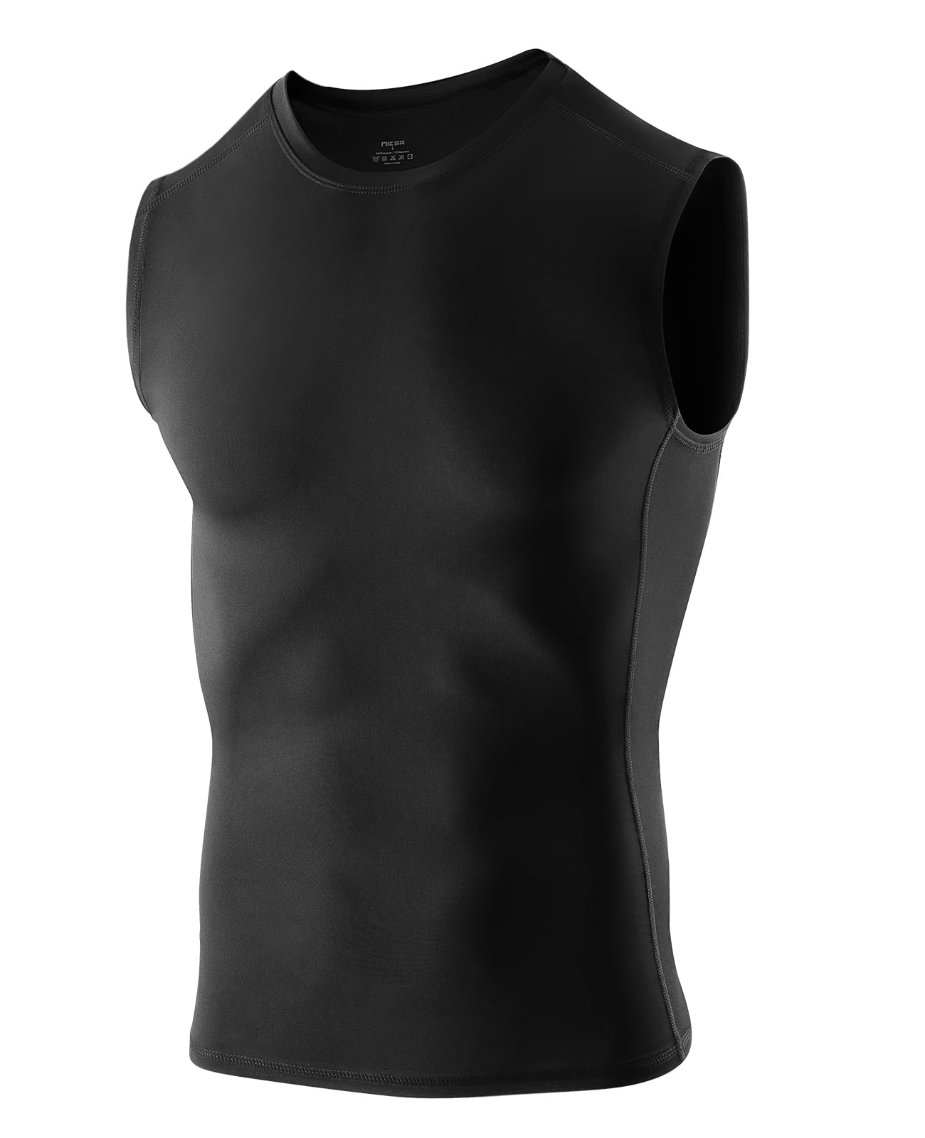 Niksa 1 oder 2 Stück Kompressionsshirt Tank Top Herren, Ärmelloses Sport | Dry fitLaufenSportliches, Laufendes Kompressionsdesign, Sonnenschutz, für Training, Workout, Sportarten