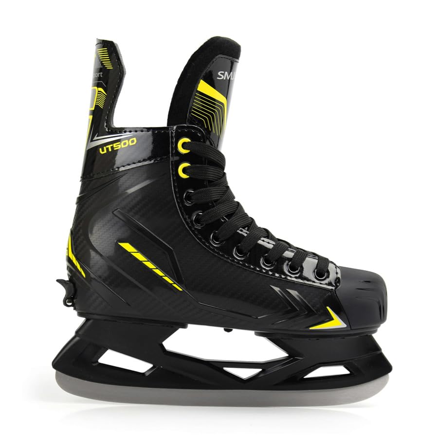 Pattini da hockey per bambini, regolabili, da hockey su ghiaccio, SMJ UT500