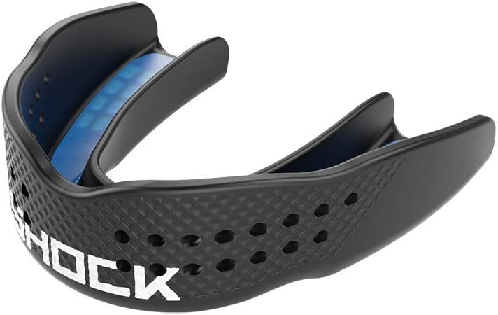 Shock Doctor Mouth Guard - Sports Mouth Guard for Football Mouth Guards, Breathable Low Profile Custom Fit for Basketball, Lacrosse, Hockey & More
