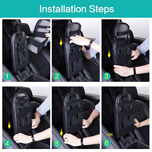 Qianbao Compatible With Armrest Box Center Console Cover For Chevrolet Equinox 2018 2019 2020 2021 2022 2023 Microfiber Leather Red Line #TOP5