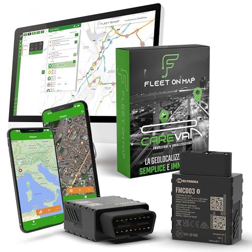 Carevan   Localizador GPS para autocaravanas y furgonetas con aplicación + membresía de 1 mes gratis, conexión sencilla (conector OBD)