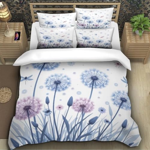 Linge de lit microfibre respirant 200x200 parure housse de couette 3D