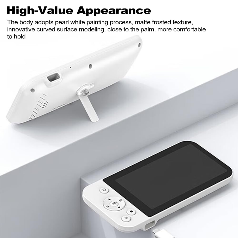 Septpenta Fotocamera per Otoscopio Digitale, Schermo IPS da 5 Pollici MS500, Fotocamera per Otoscopio da 3,9 mm con 6 LED Regolabili, Strumento per la Rimozione del Cerume per Bamb