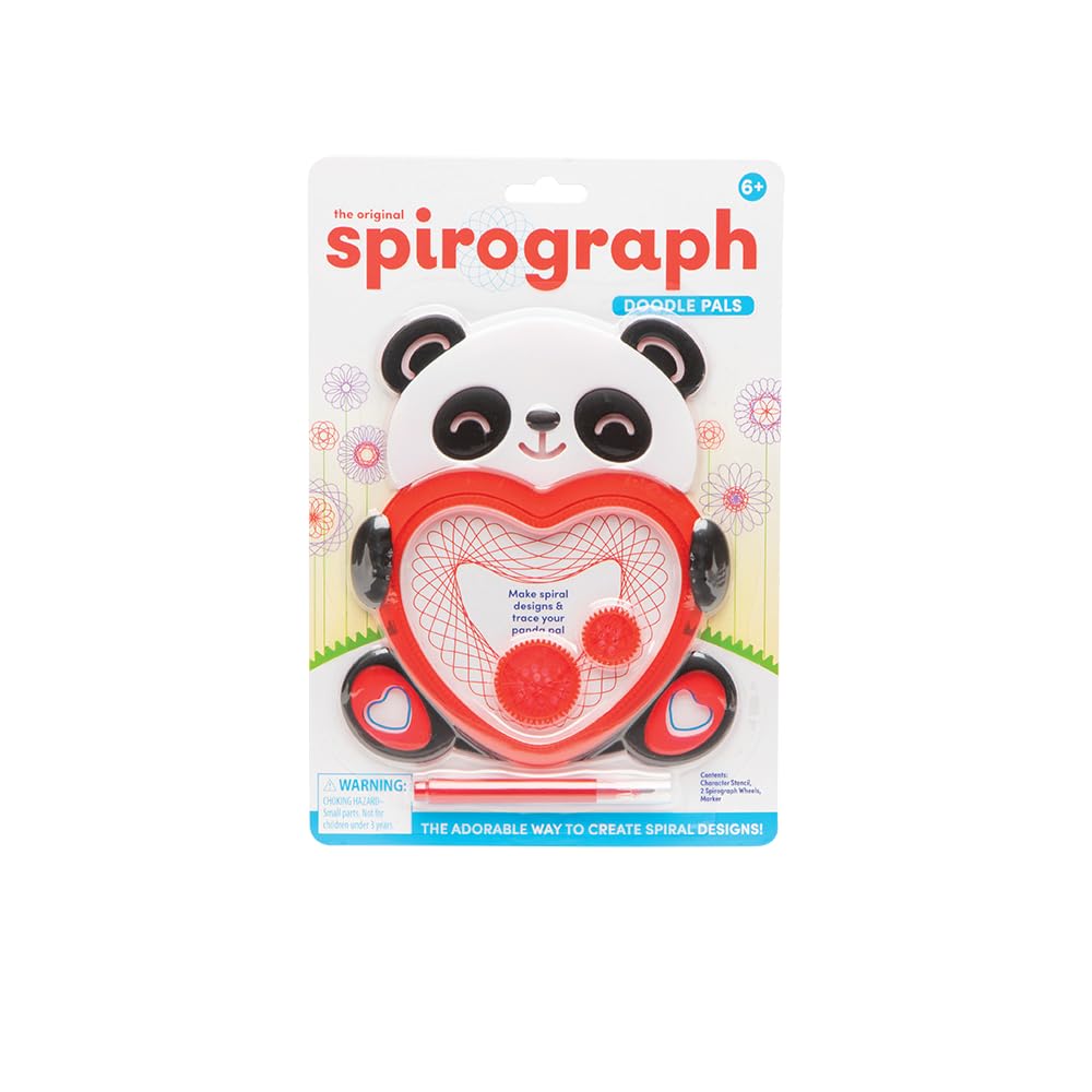 Spirograph Doodle Pals - Panda | Create Adorable All Endless Creative Stencil Play | Animal Shaped Spiral Art | Great Arts & Crafts Activity | for Ages 6+