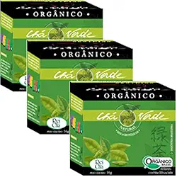 Genérico Kit 30 sachês Chá Verde Orgânico Campo Verde