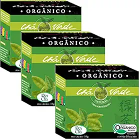 Genérico Kit 30 sachês Chá Verde Orgânico Campo Verde