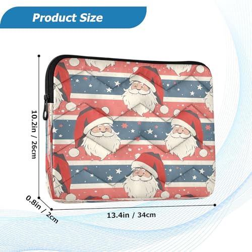 Funda para portátil 13-14 pulgadas, impermeable, diseño Santa Claus miniatura 3