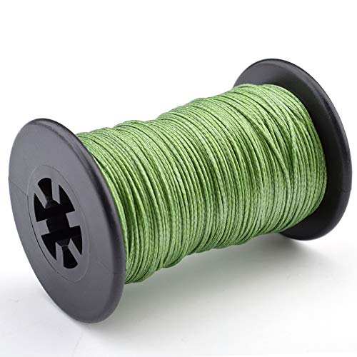 Chuangtong Archery Bowstring Serving Thread, HMPE Dyneema Wear-Resistant Material, Recurve Bows Compound Crossbows Bowstring Maintenance Thread 32 Yards/Roll (0.018 ArmyGreen)