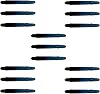 5 Sets (15 Pieces) 48mm Blue-black Polycarbonate (PC) Transparent Dart Shaft-shaft