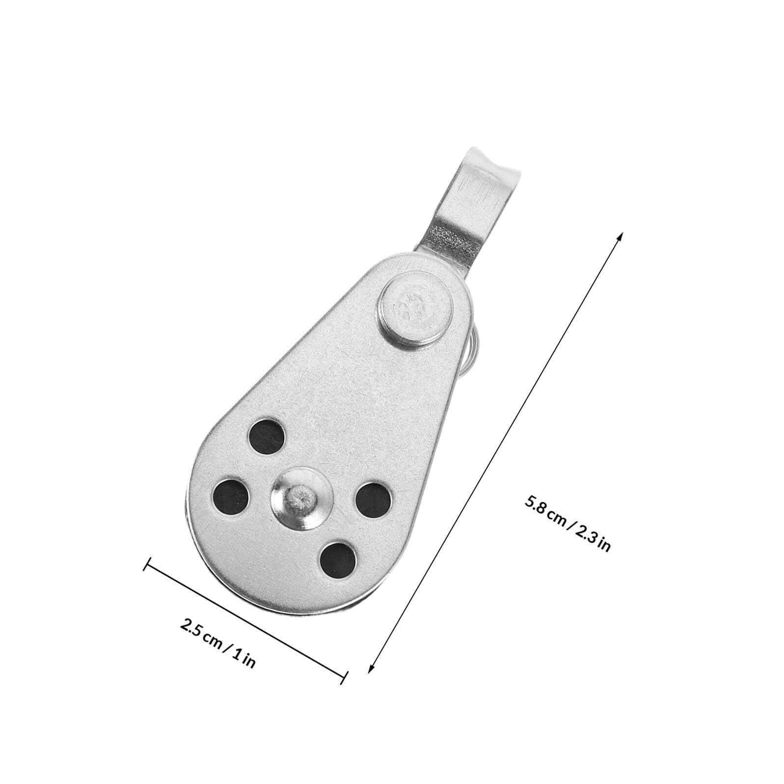 Toddmomy Set 4pezzi Bozzelli Marini in Acciaio Inossidabile e Nylon, Carrucola per Barca a Vela Resistente per Kayak e Uso Marino, Migliora Controllo e Stabilità