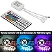 SUPERNIGHT RGB Light Strip Remote Controller, 2-in-1 4 Pin Dimming Dimmer Brightness Flash Mode Control Options for LED Tape Light,12V DC LEDs Rope Lighting (2 Ports)