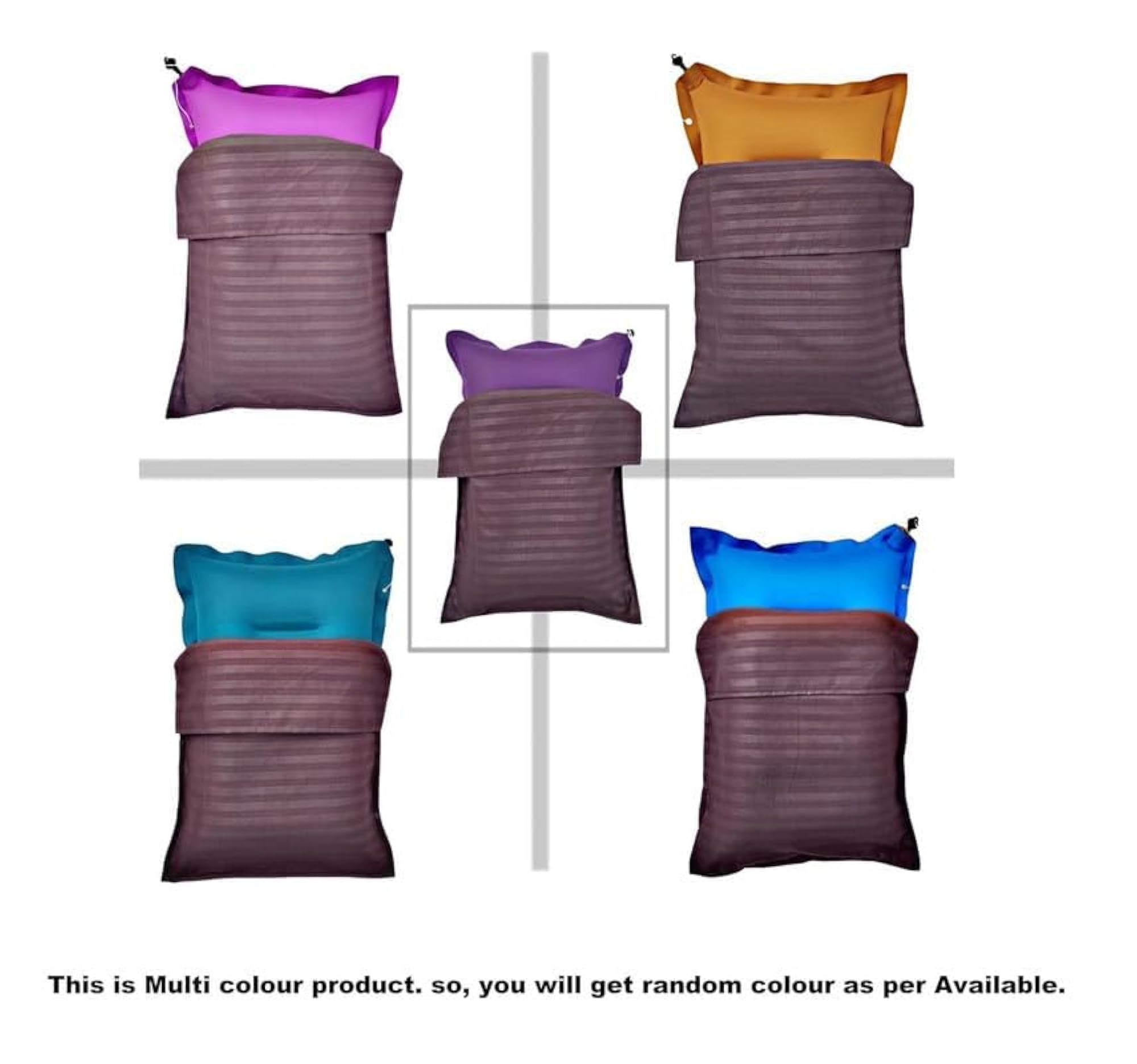 Inflatable Travel Air Pillows with Soft Cotton Covers