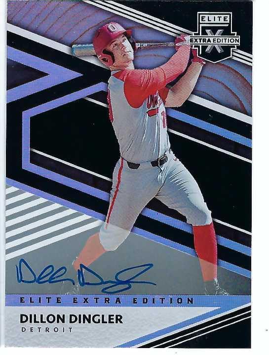 DILLON DINGLER 2020 Panini Elite Extra Edition #38 SIGNATURES PARALLEL Baseball AUTOGRAPH Rookie Card RC Detroit Tigers Auto