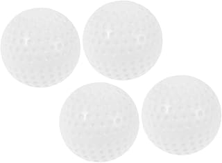 Sosoport 4 Piezas Bola Especial para la máquina de Entrenamiento de béisbol Bola de béisbol para Entrenar Bolas de béisbol de Entrenamiento al Aire Libre Pelota de Beisbol PU Blanco