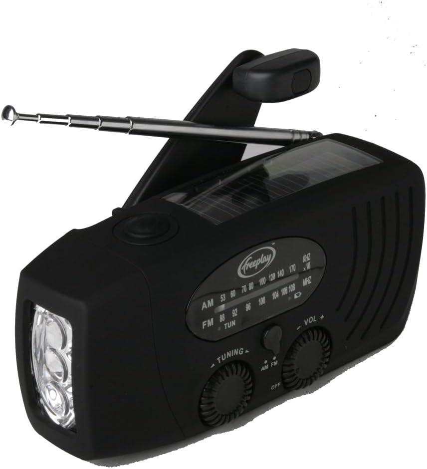 Freeplay Energy Companion Self-Sufficient Radio, Flashlight and Cellphone Charger (Black)