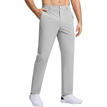 Mens Golf Pants Stretch Work Dress Pants Lightweight Quick Dry Water Resistant Casual Comfy Trousers with 5 Pockets