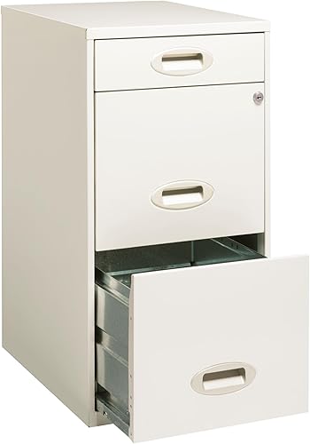 Miniatura 4 de Realspace Archivador vertical de 3 cajones de 18" D, blanco perla
