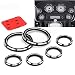 Deep Edge cut 4" Speedometer cover electra glide Gauge cover harley road king 2" Gauge cover road glide gauge Burst Bezel Kit For Harley Street Glide 1996-2013