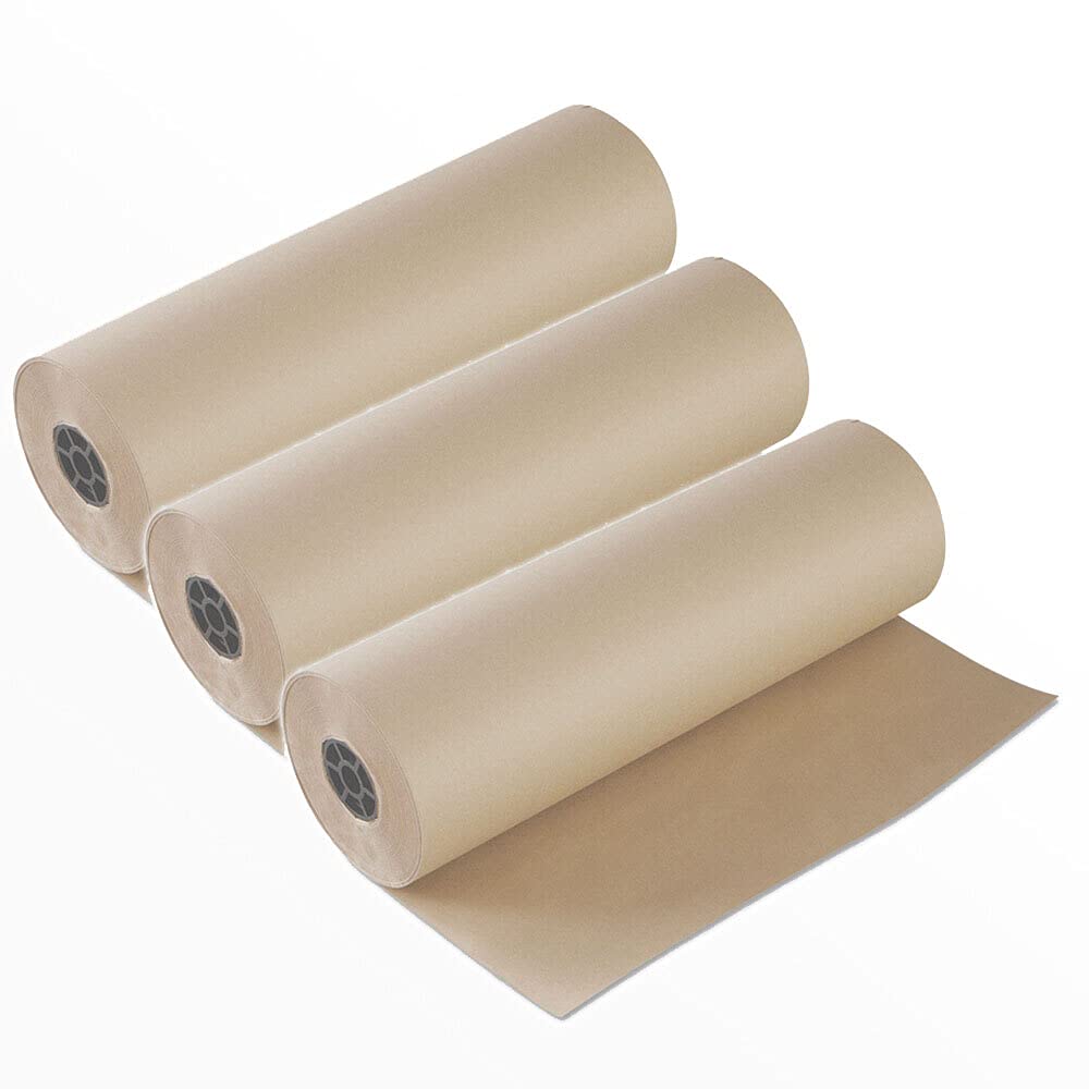 3 Rollen Schrenzpapier 80 G/m² – Knüllpapier & Packpapier, 100 Cm Breit, 250 M Lang