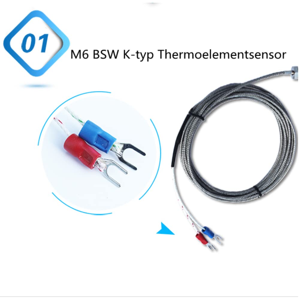 Sonde De Type K6 De Type K - Contrôleur De Température Numérique Cc Ca