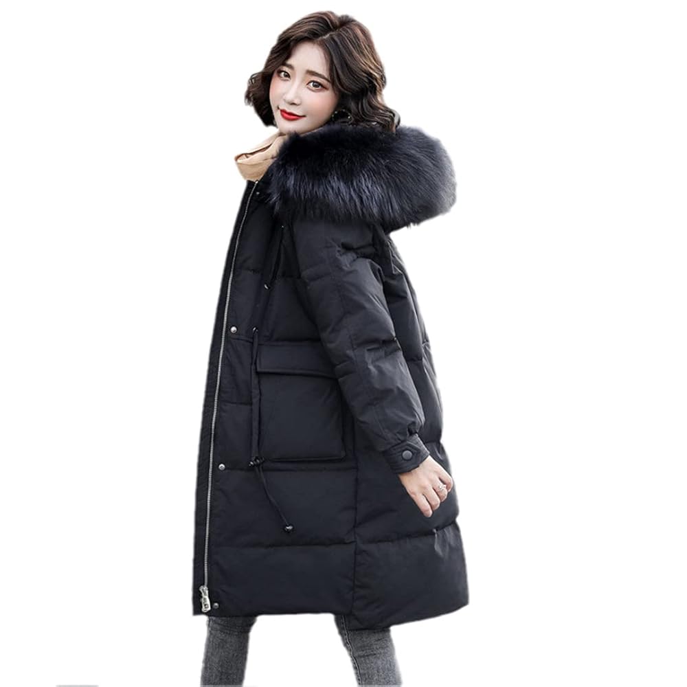 Amazon.com: Wvapzxx Fur Collar Down Jacket Women Winter