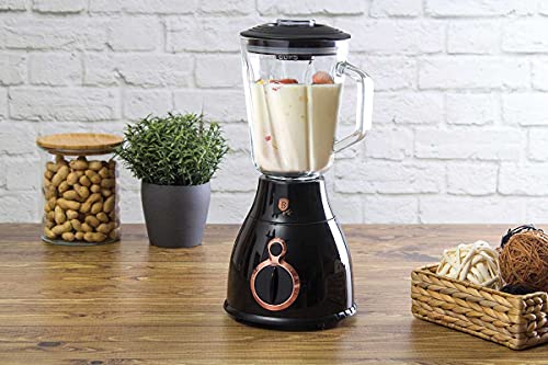 Berlinger Haus Black Rose Collection tafel blender met 1,5 L glazen kan BH/9025 zwart/rose goud roestvrij staal 18/8 - Afbeelding 4