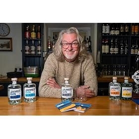 James Gin 3 x 5cl Gift Pack, Asian Parsnip, London Drizzle & California Dreamgin – James Gin