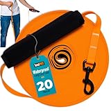 Total Pet Training Lead for Dogs, Waterproof Long Line for Recall & Obedience Training - Extra Long Dog Lead - Suitable for all Sized Dogs (20m, Regular Clip)