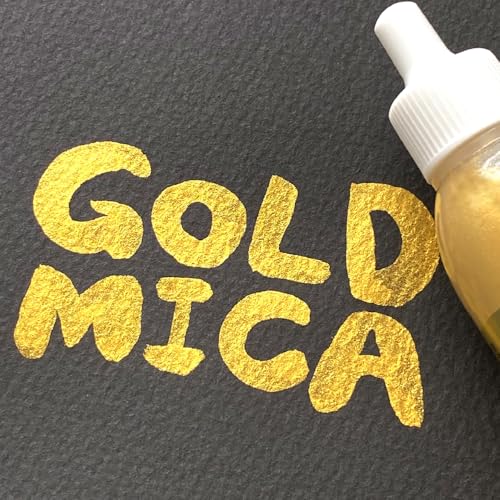 Image of Kuretake Gold Mica Paste Type 30g Metallic Gold Ink Paste for Japanese Calligraphy, Sumi Art, Painting, Craft & Decorative Illustration, Smooth Rich Finish, Made in Japan