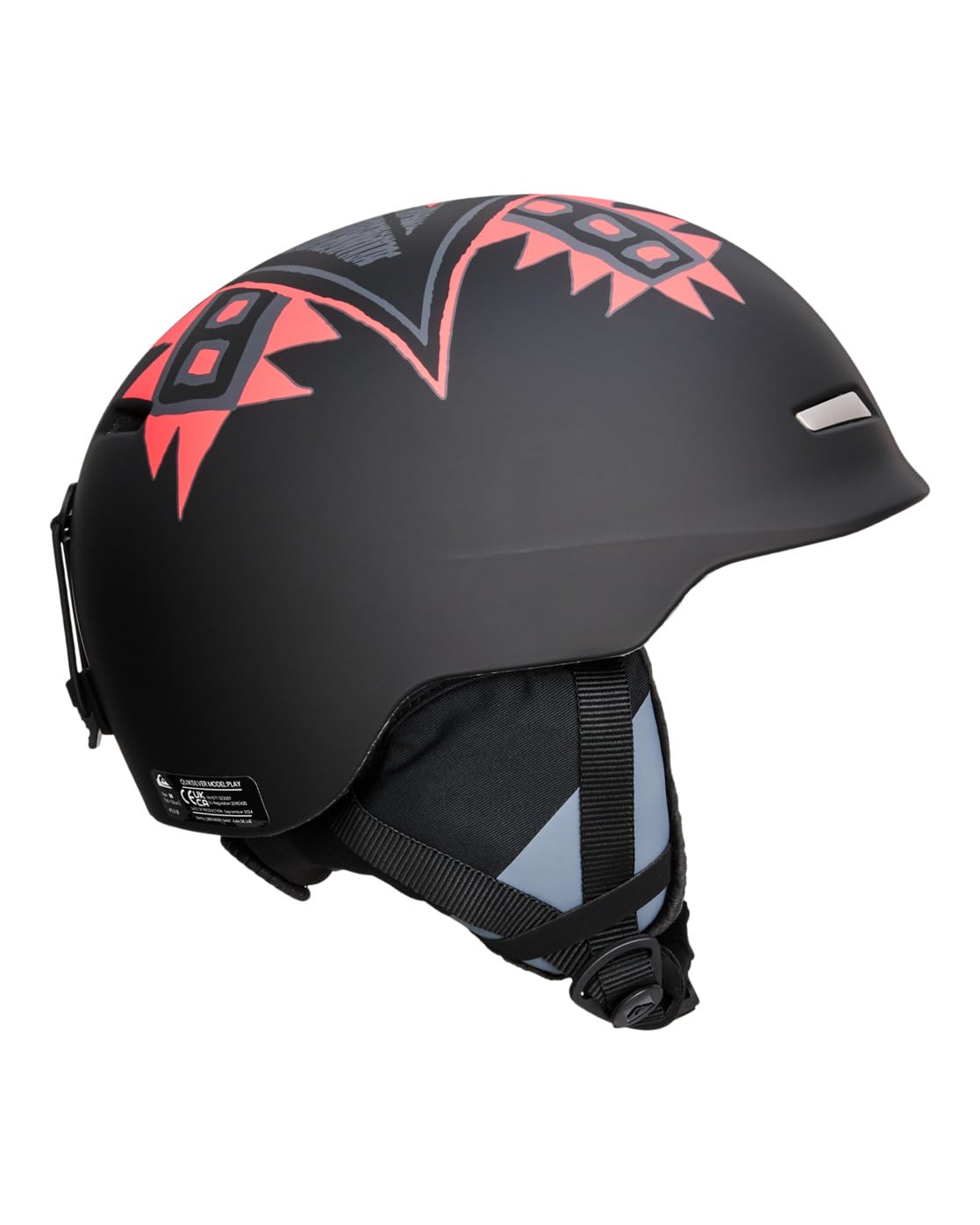 Quiksilver Play, Casco Sportivo Uomo, OVAZIONE GONFIORE Nero, M
