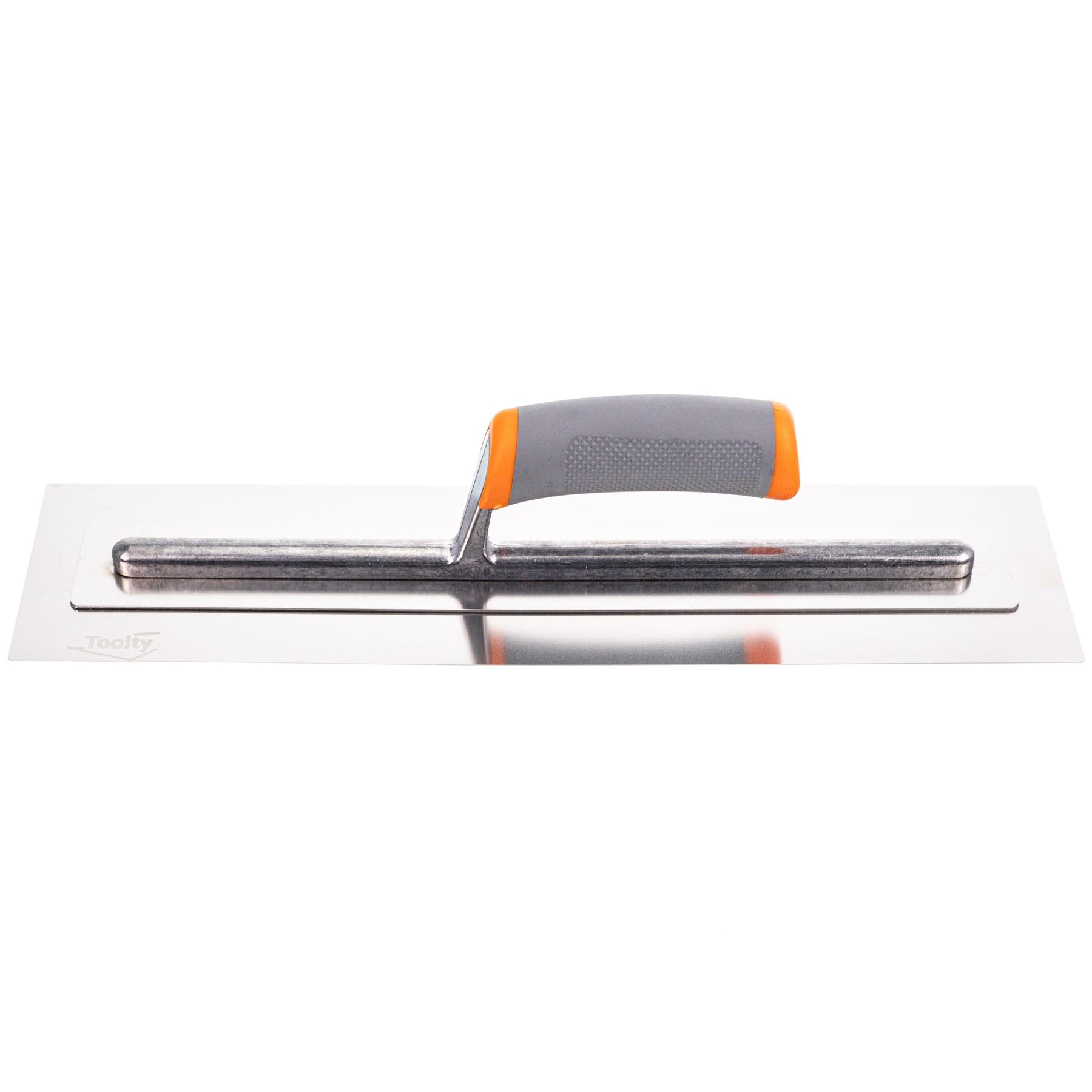Paleta de acabado de yeso ultra flexible, herramienta manual de acabado de acero inoxidable, con mango de agarre suave, 40,6 cm