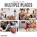 LuluJoy Silent Basketball - Size 7 - Noiseless Indoor Basketball for Quiet Dribbling - Real Grooves - Pro PU Foam Basket Ball - Ready to Play Airless Basketballs for All Ages (29.5”)