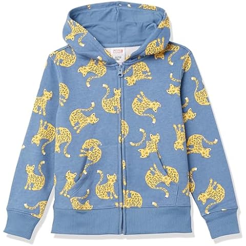 Amazon Essentials Girls' Fleece Zip-Up Hoodie Cover