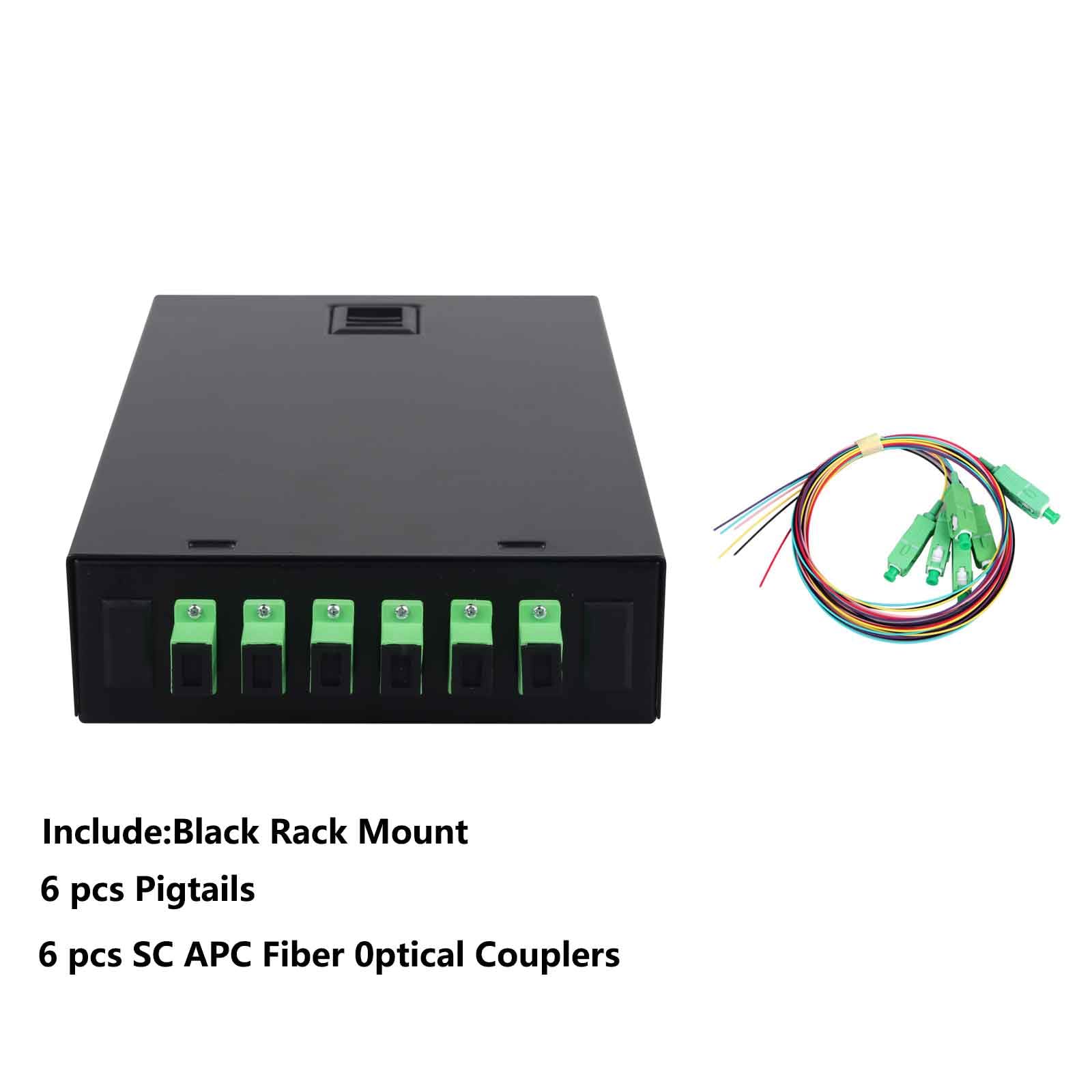 Fiber Splice Tray Panel 24 Port SC/UPC Singlemode Fiber Optic Rack ...