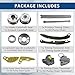 Engine Timing Chain Kit Guide Tensioner Sprocket Compatible with 2011-2018 KIA Sorento Optima Sportage Replacement for Hyundai Santa Fe Sonata Tucson 2011-2019 2.4L 2.0L L4 DOHC G4KJ Replacement part