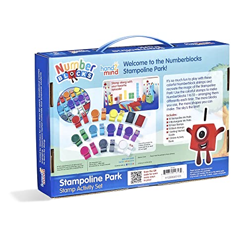 hand2mind Numberblocks Stampoline Park Stamp Activity Set, Washable Ink, Reusable Stamps