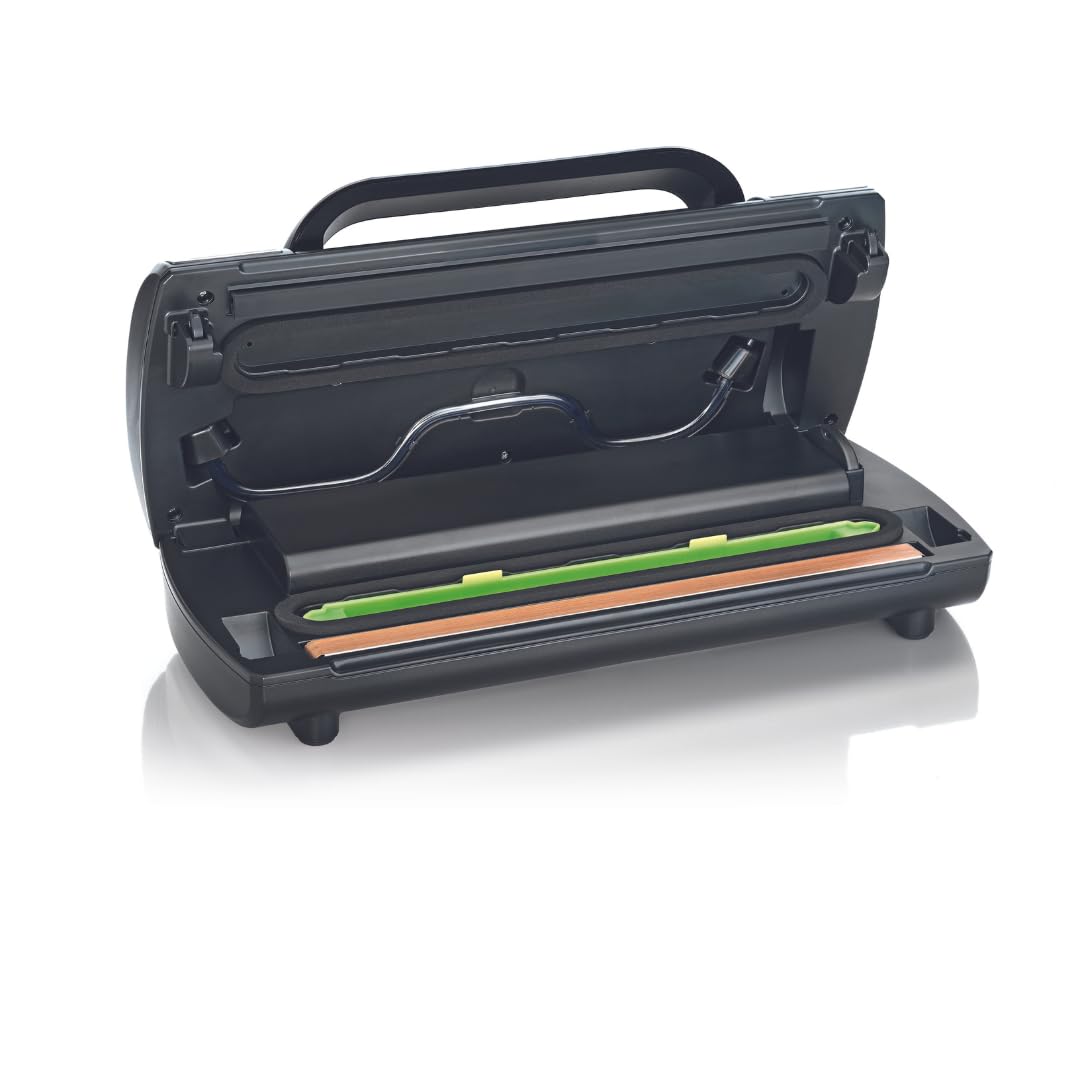 Macchina sigillatrice sottovuoto per alimenti LAICA VT3217 - Sigillatrice a caldo efficace con 100 cicli automatici consecutivi e tripla impostazione di sigillatura.