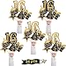 Blulu Birthday Party Decoration Set Golden Birthday Party Centerpiece Sticks Glitter Table Toppers Party Supplies, 24 Pack (16th Birthday)