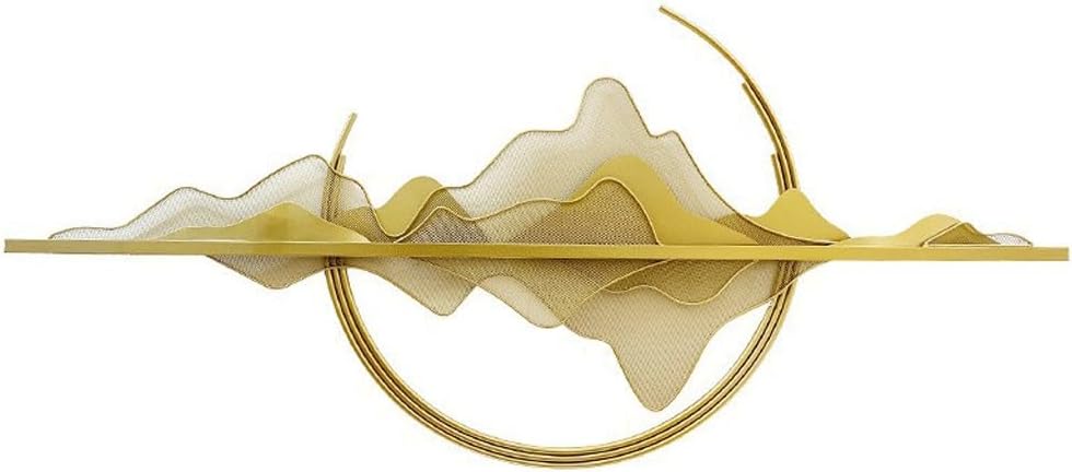 YNBJIL Landscape Pendant Living Room Sofa Background Wall Decoration Metal Iron Wall Decoration