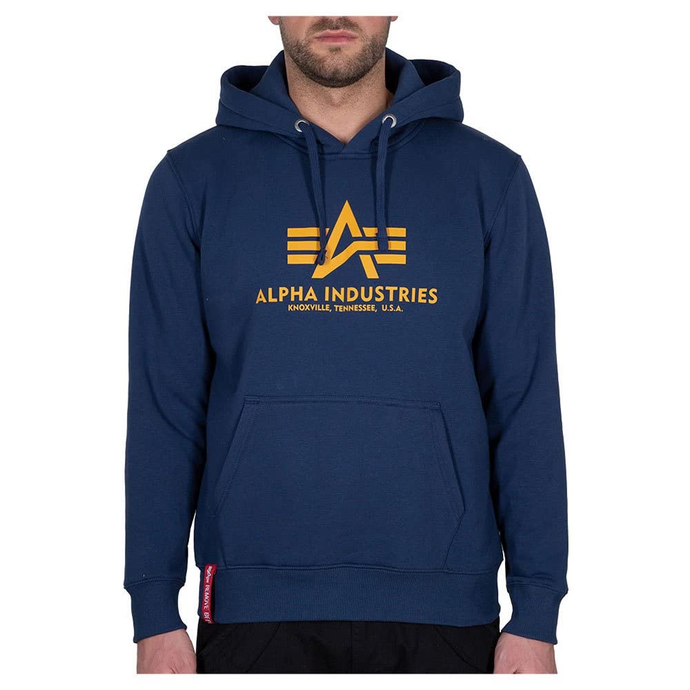 Alpha Industries Herren Basic Hoody Kapuzenpullover - 1