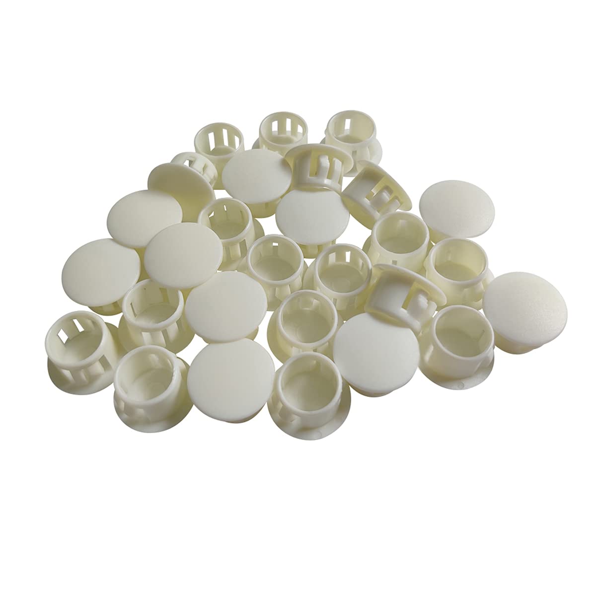 Buy 30 Pcs White Hole Plugs 16mm (5/8") White Plastic Hole Plugs White