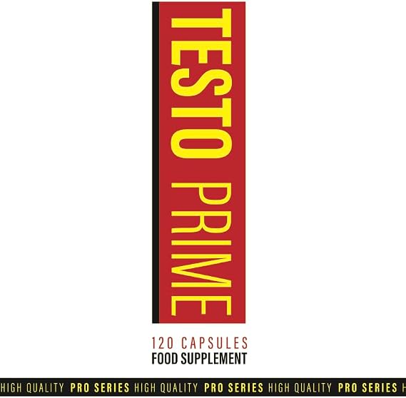 TestoPrime Testosterone Booster for Men - Natural Male Enhancing Supplement - Tablets for Balance & Muscle Growth - Hormone Supplement & Bodybuilding Support for Health & Performance (120 Tablets)