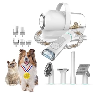 AMAZON - Neakasa by neabot P1 Pro Pet Grooming Kit & Vacuum Suction 99% Pet Hair with 5 Professional Grooming Shedding Tools for Dogs Cats and Other Animals