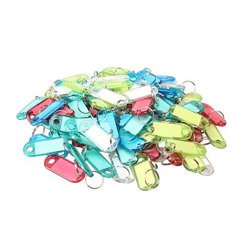 Vktech Assorted Color Key ID Label Tags,100 Pcs (Style B)