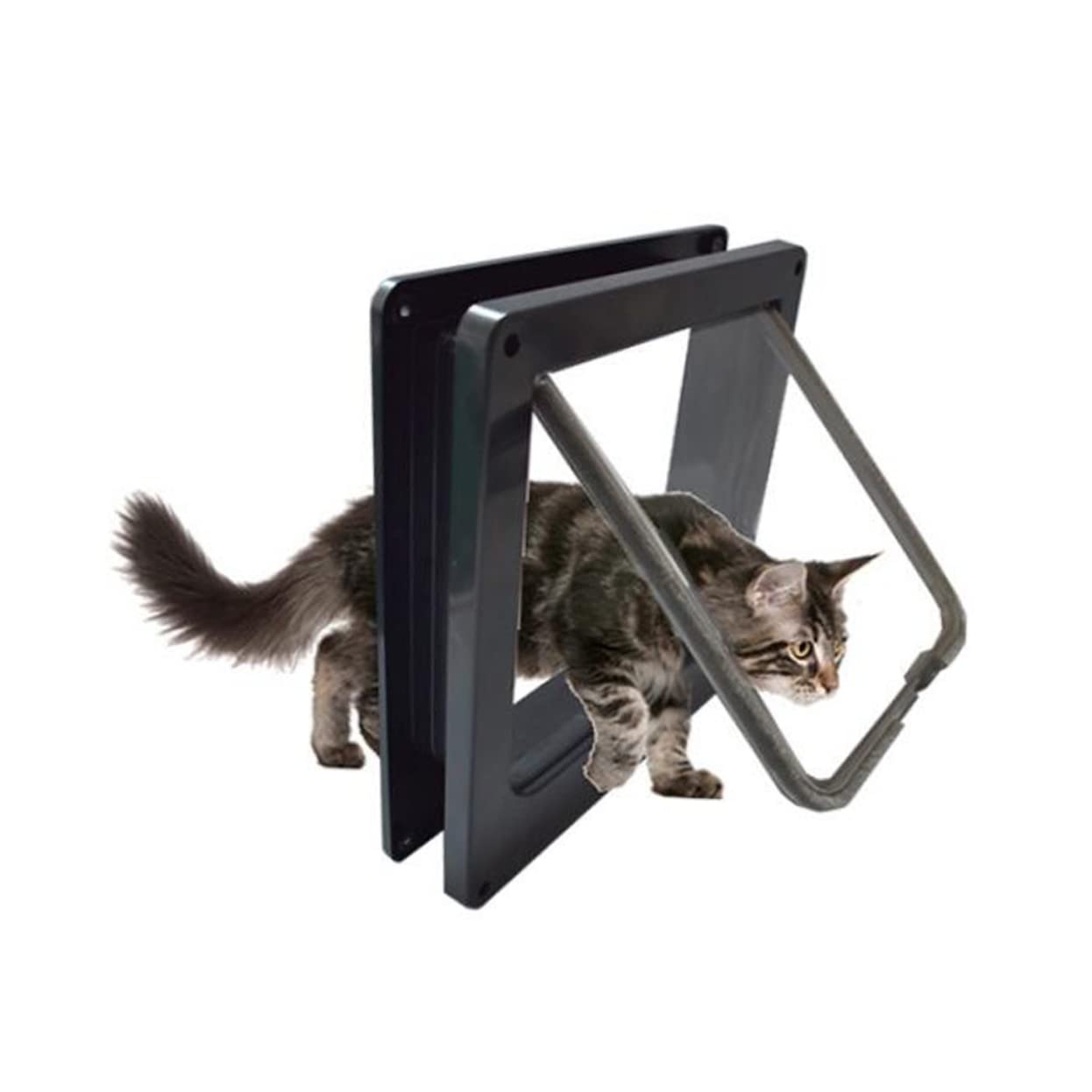 Drehbare Katzenklappe und Ausgang für Katze und Kätzchen