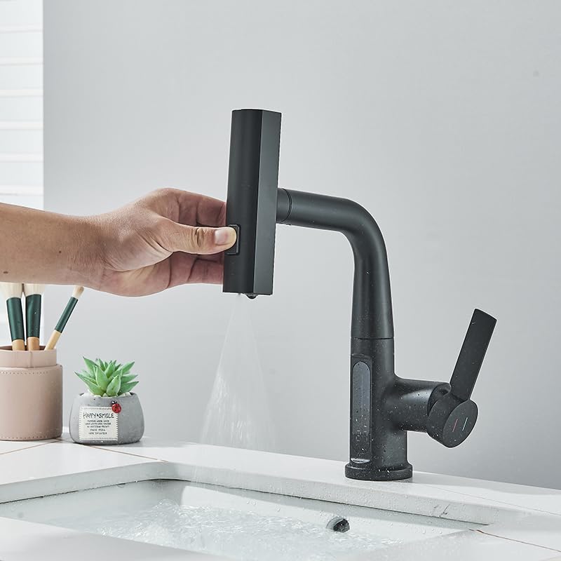 Mitigeur cascade extractible blanc à affichage numérique intelligent - 5