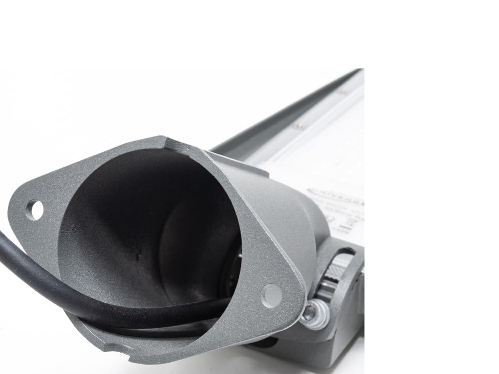 Universo PROIETTORE Faro Armatura Stradale LED 100W con SNODO Incorporato da Esterno IP65 Luce Bianco Freddo 6500K