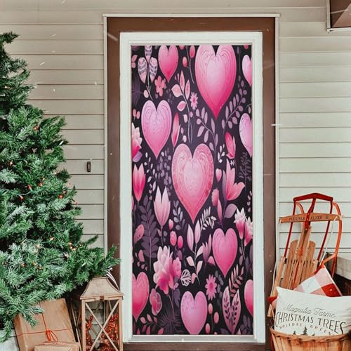 Housse de porte de Saint Valentin grand format pour décor de fête